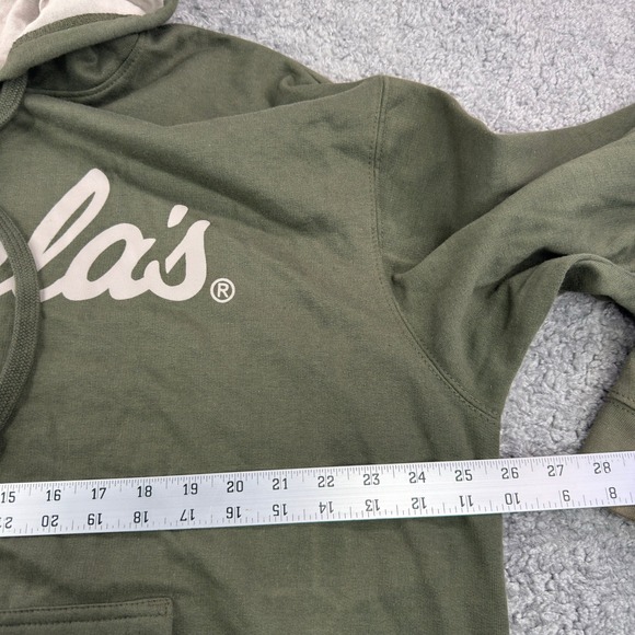 Cabelas Mens Green Hoodie Pullover Hooded Sweatshirt Size XL Bleach Stains - Picture 3 of 8
